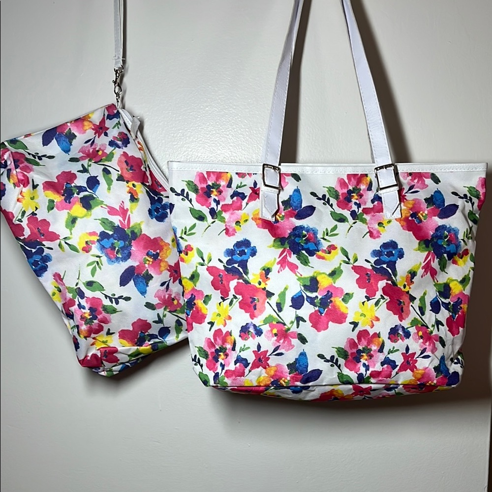 Floral Tote Bag Set